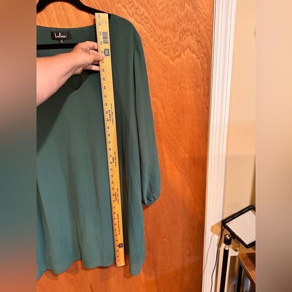 Lulus Green Long Sleeve Cold Arm Dress Size XL - Picture 11 of 11